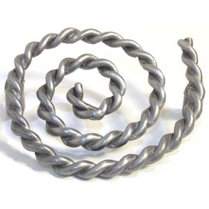 Emenee OR326-AMS Premier Collection Rope Swirl Pull 3 inch x 3 inch in Antique Matte Silver Rope & Pipe Series